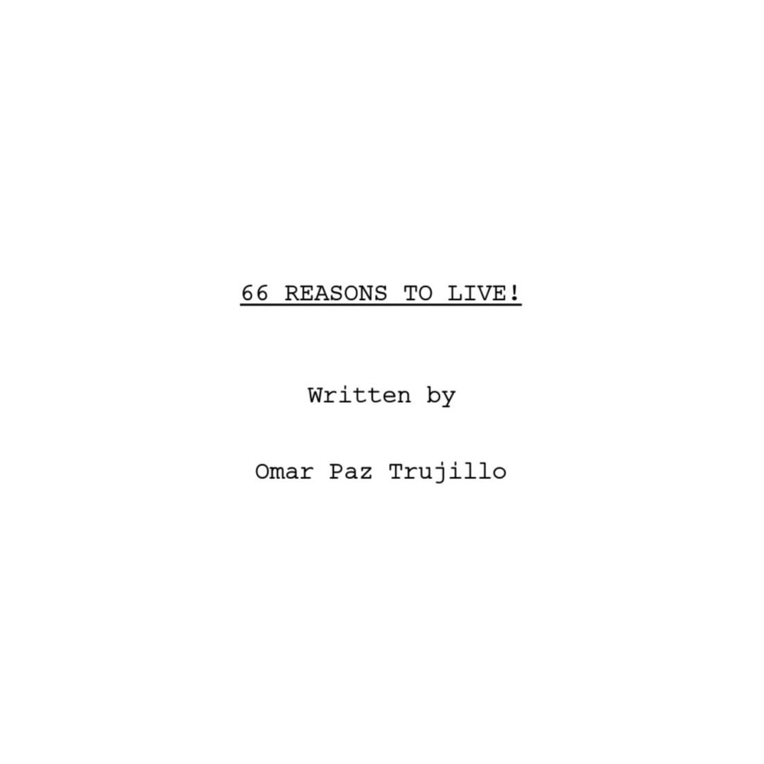 66 REASONS TO LIVE! writing sample 66 REASONS TO LIVE! writing sample